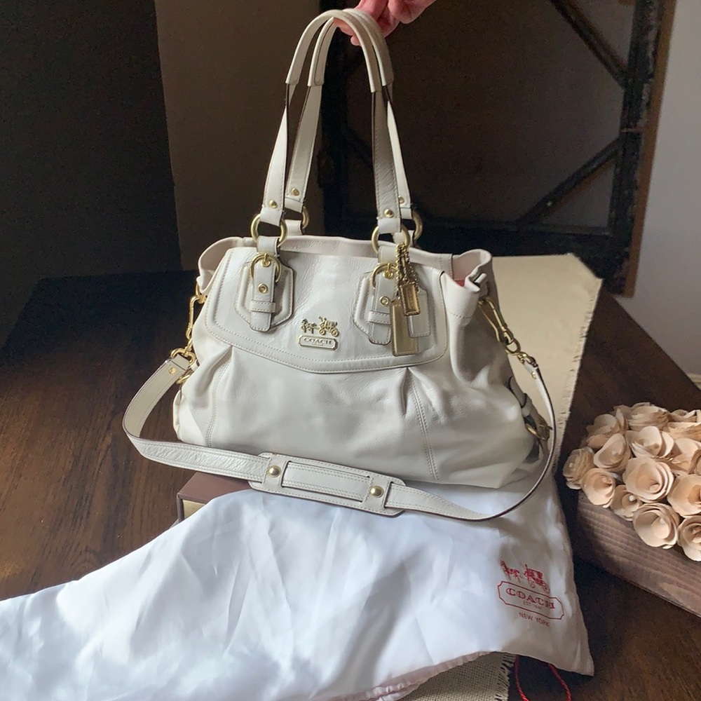 Coach Cream Madison Satchel